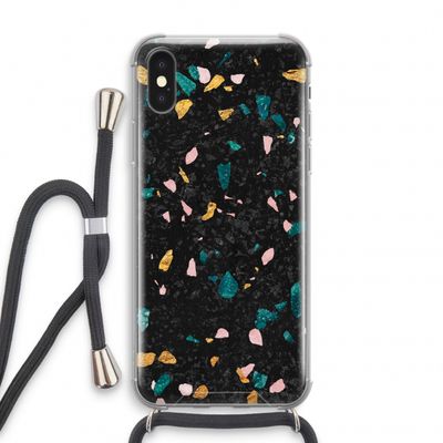 Terrazzo N°10: iPhone XS Transparant Hoesje met koord