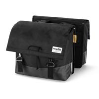 UrbanProof urban proof 40l dubbele fietstas zwart/grijs