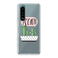 I love cacti: Sony Xperia 5 III Transparant Hoesje