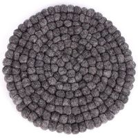 Vilten Onderzetter Mini Ballen Antraciet (Rond) Vilten Onderzetter Mini Ballen Antraciet (Rond)