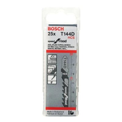 Bosch Professional T144D Decoupeerzaagblad Speed for Wood VE=25 - 2608633625