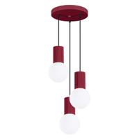Hanglamp HALO 3P bordeauxrood