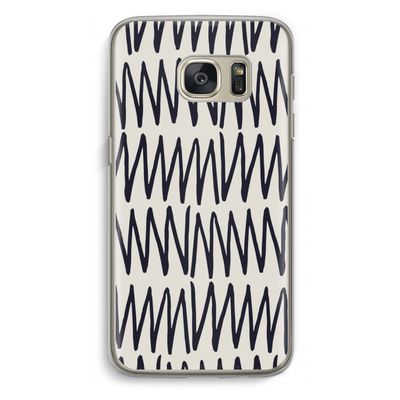 Marrakech Zigzag: Samsung Galaxy S7 Transparant Hoesje