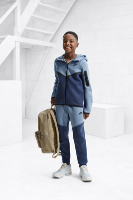 Nike Tech Fleece Trainingspak Kids Lichtblauw/Blauw - Maat 140 - Kleur: LichtblauwBlauw | Soccerfanshop