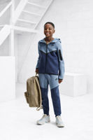 Nike Tech Fleece Trainingspak Kids Lichtblauw/Blauw - Maat 140 - Kleur: LichtblauwBlauw | Soccerfanshop