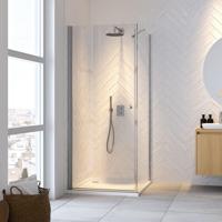 Sealskin Hooked draaideur 100x100cm met zijwand 6mm veiligheidsglas chroom CCX181006265100