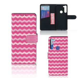 Motorola G8 Power Telefoon Hoesje Waves Pink