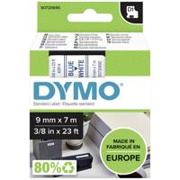 Labeltape DYMO D1 40914 Polyester Tapekleur: Wit Tekstkleur:Blauw 9 mm 7 m