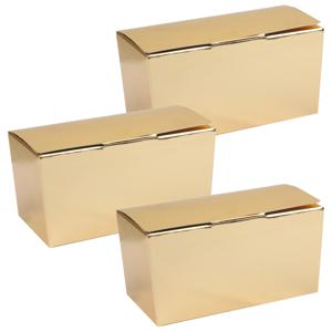 Cadeaudoosje/bonbondoosje - 12 x 6 cm - Bruiloft bedankje - 50x stuks - goud - 250 gram