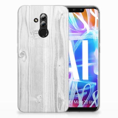 Huawei Mate 20 Lite | Bumper Hoesje | White Wood