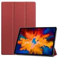 3-Vouw sleepcover hoes - Lenovo Tab P11 Pro - Bordeaux Rood 3-Vouw sleepcover hoes - Lenovo Tab P11 Pro - Bordeaux Rood