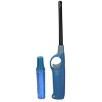 Flame Classics Gasaansteker - lange steel - met navul cilinder - blauw - 25 cm - BBQ/ keuken