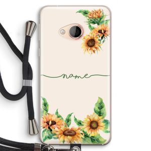 Zonnebloemen: HTC U Play Transparant Hoesje met koord
