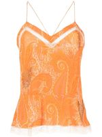 Zadig&Voltaire haut Carly à motif cachemire - Orange