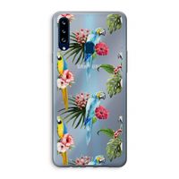 Kleurrijke papegaaien: Samsung Galaxy A20s Transparant Hoesje