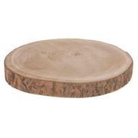 Boomschijf - 30 x 3 cm - paulownia hout - rond - kaarsenbord - serveerplank