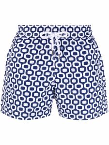 Frescobol Carioca short de bain à imprimé géométrique - Bleu