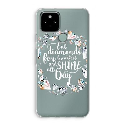 Diamonds: Google Pixel 5 Transparant Hoesje