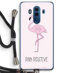 Pink positive: Huawei Mate 10 Pro Transparant Hoesje met koord