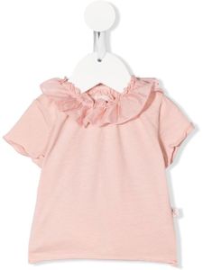 TEDDY & MINOU t-shirt à col volanté - Rose