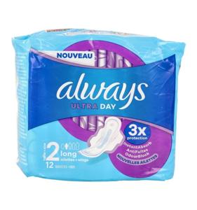 Always Always Ultra Maandverband Long Met Vleugels - 12 Stuks