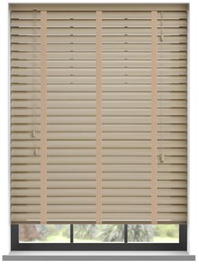 Aluminium jaloezie met ladderband - Beige