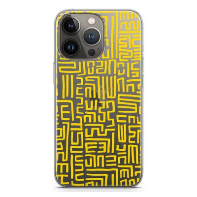 Majorelle Blue Print: iPhone 13 Pro Transparant Hoesje