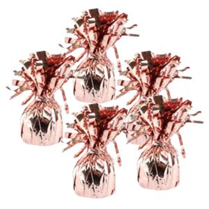 Ballon gewichtjes - 5x - rose goud - 170 gram - gewichtjes voor helium ballontrosjes   -