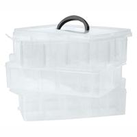 Colorations - opbergkoffer knutselmateriaal 3-laags