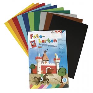 10 vellen fotopapier/karton vele kleuren   -