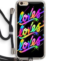 Loves: iPhone 6 PLUS / 6S PLUS Transparant Hoesje met koord