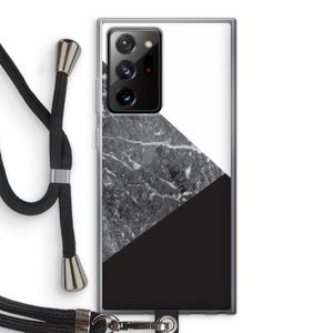 Combinatie marmer: Samsung Galaxy Note 20 Ultra / Note 20 Ultra 5G Transparant Hoesje met koord