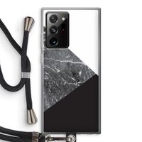 Combinatie marmer: Samsung Galaxy Note 20 Ultra / Note 20 Ultra 5G Transparant Hoesje met koord