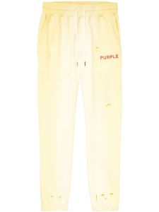 Purple Brand pantalon de jogging à logo imprimé - Jaune