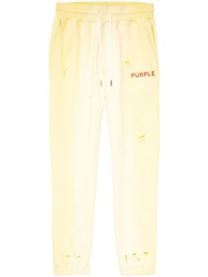 Purple Brand pantalon de jogging à logo imprimé - Jaune