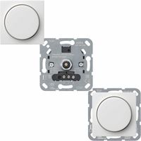 Gira LED dimmer 245000 voor LED lampen max 100W met dimknop zuiverwit glanzend