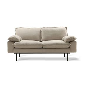 HKliving Retro bank 2-zits Cosy Beige