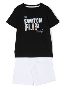 Lapin House ensemble haut-short Switch Flip en coton - Noir