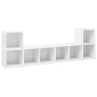 The Living Store TV-meubel Klassiek - Wit - 72 x 35 x 36.5 cm - 2 vakken