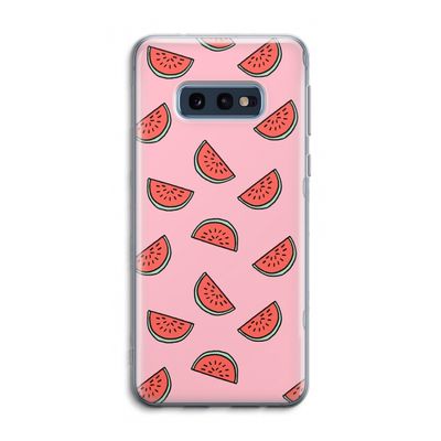 Watermeloen: Samsung Galaxy S10e Transparant Hoesje
