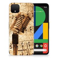 Google Pixel 4 XL | Siliconen hoesje | met foto Bladmuziek