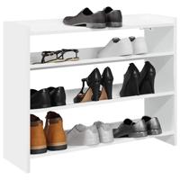 VidaXL Schoenenrek 80x25x62 cm bewerkt hout wit