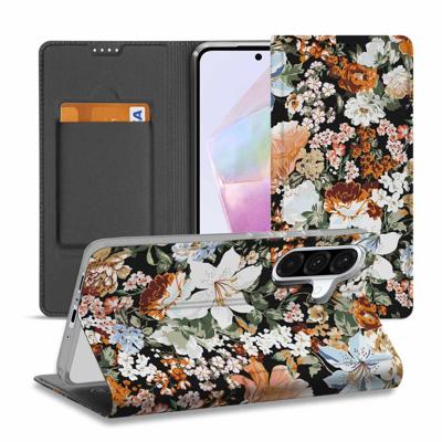 Smart Cover voor Samsung Galaxy A56 | A36 Dark Flowers