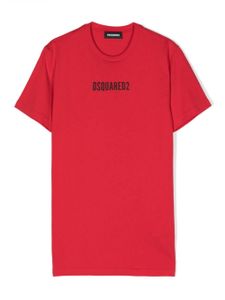 DSQUARED2 KIDS t-shirt en coton à logo imprimé - Rouge