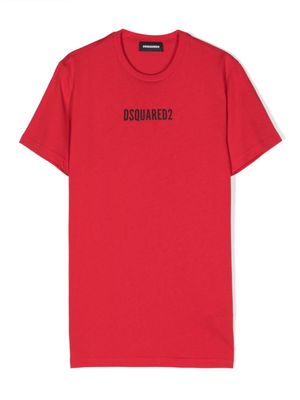 DSQUARED2 KIDS t-shirt en coton à logo imprimé - Rouge