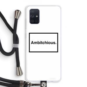 Ambitchious: Samsung Galaxy A71 Transparant Hoesje met koord