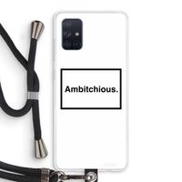 Ambitchious: Samsung Galaxy A71 Transparant Hoesje met koord