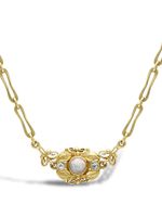 Pragnell Vintage collier Art Nouveau en or 18ct serti d'opale et diamants