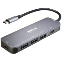 ROLINE USB 3.2 Gen 2 Hub, 4-voudig, Type-C aansluitkabel
