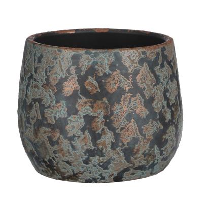 Mica Decorations Bloempot - keramiek - kamerplanten - koper - D19 x H15 cm - schaal Mica Decorations Bloempot - keramiek - kamerplanten - koper - D19 x H15 cm - schaal